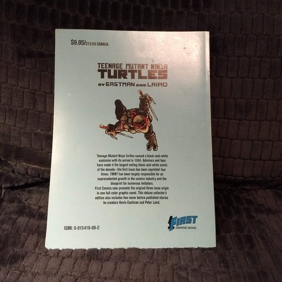 Vintage 1986 Teenage Mutant Ninja Turtles Graphic Novel #1 - Picture 3 of 6